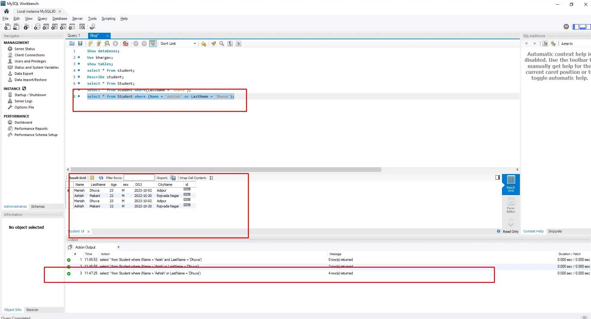 Select with OR Condition